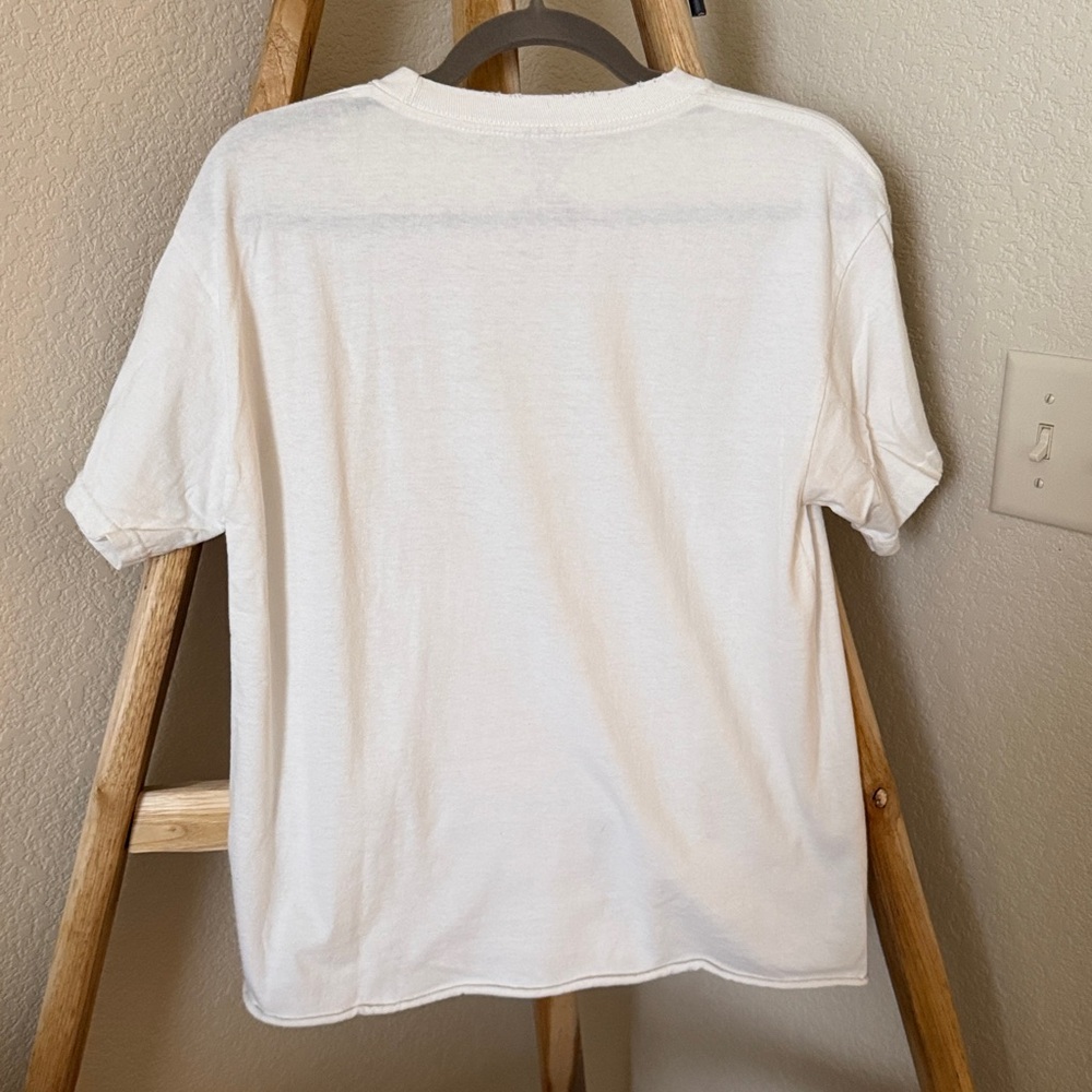 Jimi Hendrix White Graphic Short Sleeve T-Shirt - Picture 4 of 4